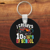 Porte-clés J'Ai Écrasé 100 Jours De Camions Monster De L'Écol (Recto)