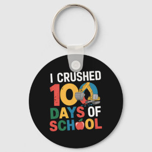 Porte-clés J'Ai Écrasé 100 Jours De Construction Scolaire Exc