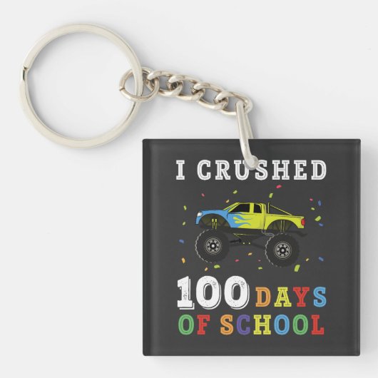 Porte-clés J'Ai Écrasé 100 Jours D'École (Devant)