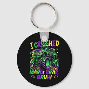 Porte-clés J'ai écrasé Mardi Gras Bruh Monster Truck Mardi Gr