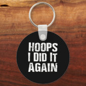 Porte-clés J'Ai Encore Fait Basketball Amusant (Recto)