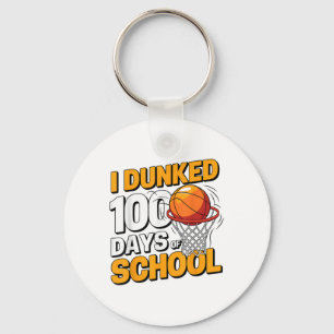 Porte-clés J'Ai Fait 100 Jours De Basketball Scolaire 100E Jo