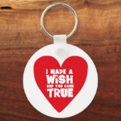 Porte-clés J'AI FAIT UN coeur d'amour SOUHAITÉ (Recto)