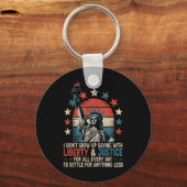 Porte-clés J'Ai Grandi En Disant Avec Liberty &amp ; Justice (Recto)
