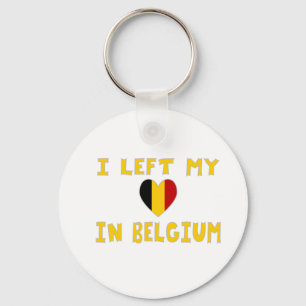 Porte-clés J'ai laissé mon cœur en Belgique
