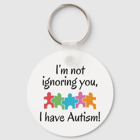 Porte-clés J'ai l'autisme (Recto)