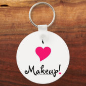 Porte-clés J'ai le coeur en meakup ! (Recto)