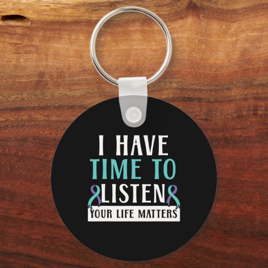 Porte-clés J'Ai Le Temps D'Écouter Votre Vie, Ça Compte Pour (Verso)
