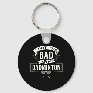 Porte-clés J'Ai Mal Dans Les Raquettes Du Joueur Badminton