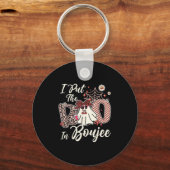 Porte-clés J'Ai Mis Le Boo Dans Boujee Cute Leopard Retro Gho (Recto)