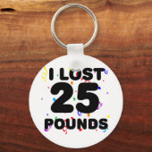 Porte-clés J'Ai Perdu 25 Livres (Recto)