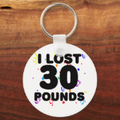 Porte-clés J'Ai Perdu 30 Livres De Fête (Recto)