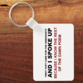 PORTE-CLÉS J'AI PRIS LA PAROLE (Recto)