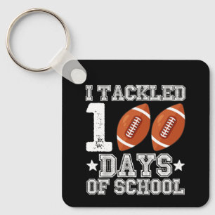 Porte-clés J'ai relevé 100 jours de football scolaire
