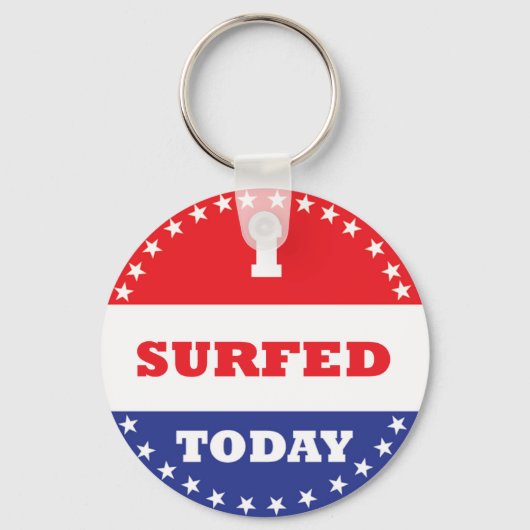Porte-clés J'ai surfé aujourd'hui (Recto)