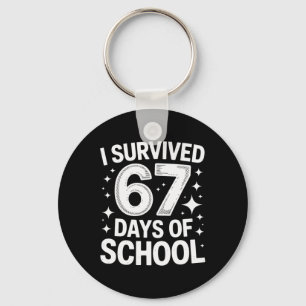 Porte-clés J'ai survécu 67 jours d'école Élèves Enseignants 6