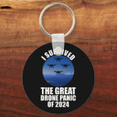Porte-clés J'Ai Survécu À La Grande Panique Des Drones De 202 (Recto)