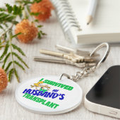 Porte-clés J'ai survécu à la transplantation de mon mari (Devant droit)