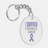Porte-clés J'ai survécu à l'oesophage Cancer Guerrier Surviva (Devant gauche)