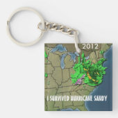 PORTE-CLÉS J'AI SURVÉCU À L'OURAGAN SANDY (Devant)