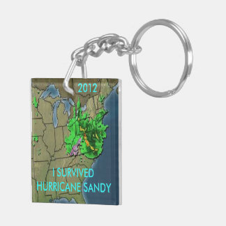 PORTE-CLÉS J'AI SURVÉCU À L'OURAGAN SANDY