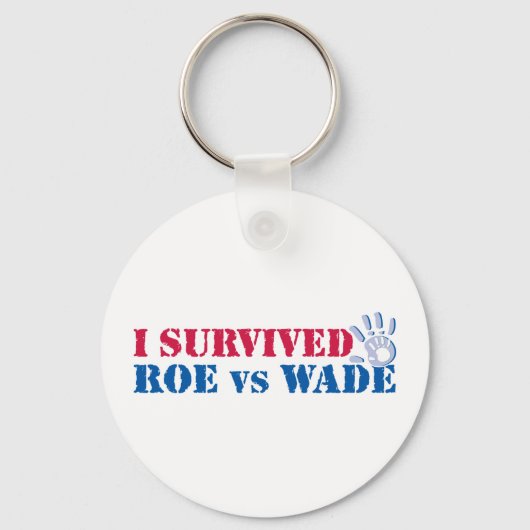 Porte-clés J'ai survécu à Roe vs Wade (main) (Recto)