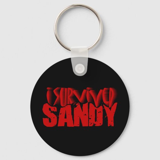 Porte-clés j'ai survécu à SANDY (Recto)
