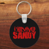 Porte-clés j'ai survécu à SANDY (Recto)