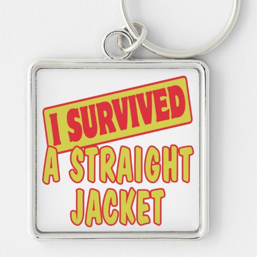 PORTE-CLÉS J'AI SURVÉCU À UN JACKET DROIT (Devant)