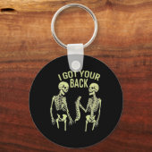Porte-clés J'Ai Ton Ck Halloween Skeleton Skull Sarcastique (Recto)