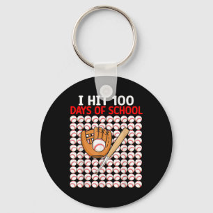 Porte-clés J'Ai Touché 100 Jours De Bat-Bat De Baseball Scola