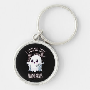 Porte-clés J'ai trouvé cet humérus drôle Halloween Fantôme