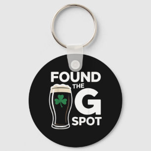 Porte-clés J'ai trouvé le point G drôle de la Saint-Patrick