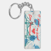 Porte-clés J'ai trouvé mon coeur à San Francisco (Devant gauche)