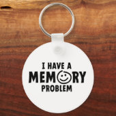 Porte-clés J'ai un problème de mémoire. Alzheimer, démence. (Recto)