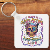 Porte-clés J'Ai Un Très Actif... (Recto)