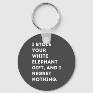 Porte-clés J'ai volé votre cadeau drôle de fête d'éléphant bl