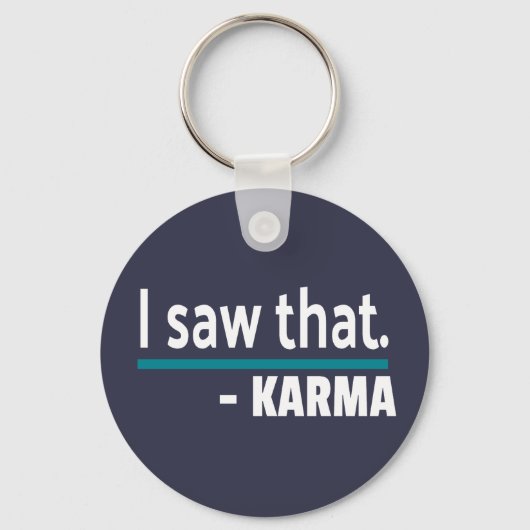 Porte-clés J'ai vu Karma Funny (Recto)