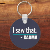 Porte-clés J'ai vu Karma Funny (Recto)