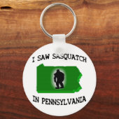 Porte-clés J'Ai Vu Sasquatch En Pennsylvanie (Recto)
