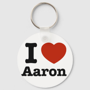 Porte-clés J'aime Aaron