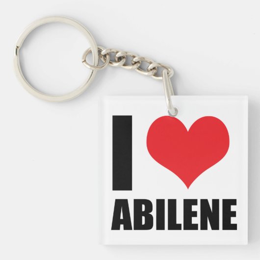 Porte-clés J'aime Abilene (Devant)