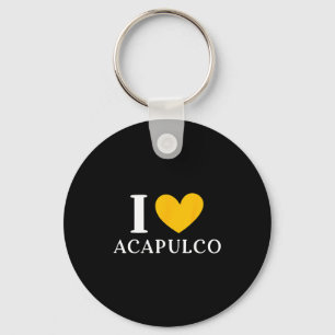 Porte-clés J'aime Acapulco Mexique Vacances _1 