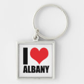 Porte-clés J'aime Albany (Devant)
