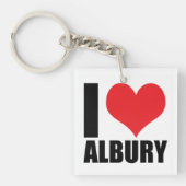 Porte-clés J'aime Albury (Devant)