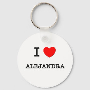 Porte-clés J'aime Alejandra