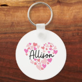 Porte-clés J'aime Allison (Recto)