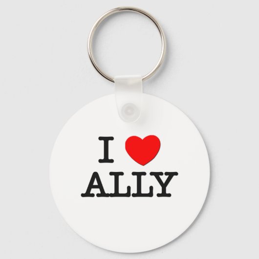 Porte-clés J'aime Ally (Recto)
