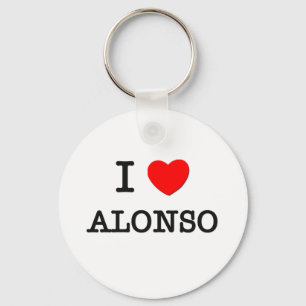 Porte-clés J'aime Alonso