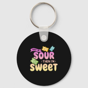 Porte-clés J'Aime Alors Je Suis Douce Funny Candy Patch Sweet